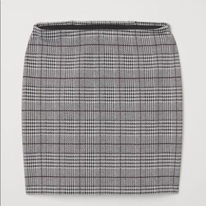 Short jersey skirt